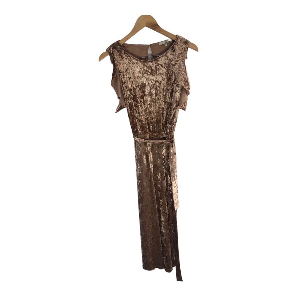 June & Hudson Champagne Velour Jumper